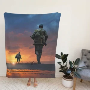 1917 Movie George MacKay Fleece Blanket