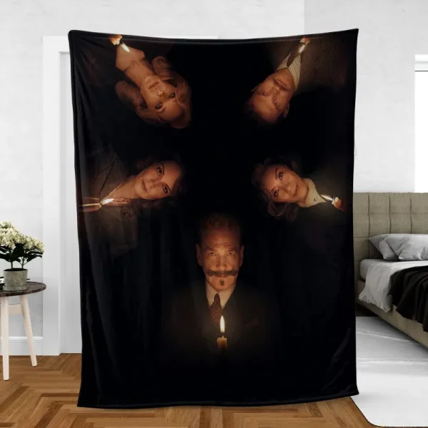 A Haunting in Venice Ghostly Fleece Blanket