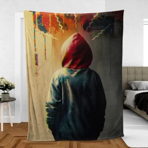 Across the Spider Verse Multiverse Odyssey Fleece Blanket