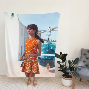 Alicia Vikander in The Man from UNCLE Movie Fleece Blanket