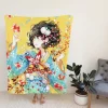 Anime Girl Fishes Japanese Fleece Blanket