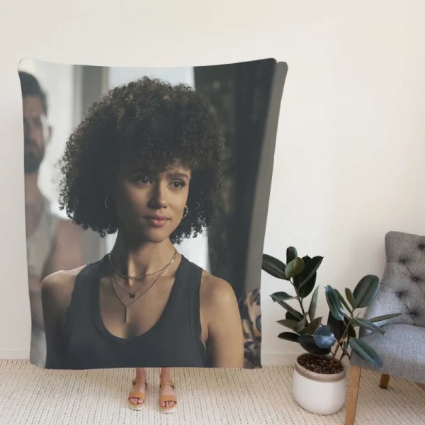 Army of Thieves Movie Nathalie Emmanuel Fleece Blanket