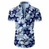 Beach Shirt Dallas Cowboys Hawaiian Shirt Tropical Flower Short Sleeve Slim Fit Body