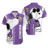 Beach Shirt Minnesota Vikings Snoopy Lover 3D Printed Hawaiian Shirt