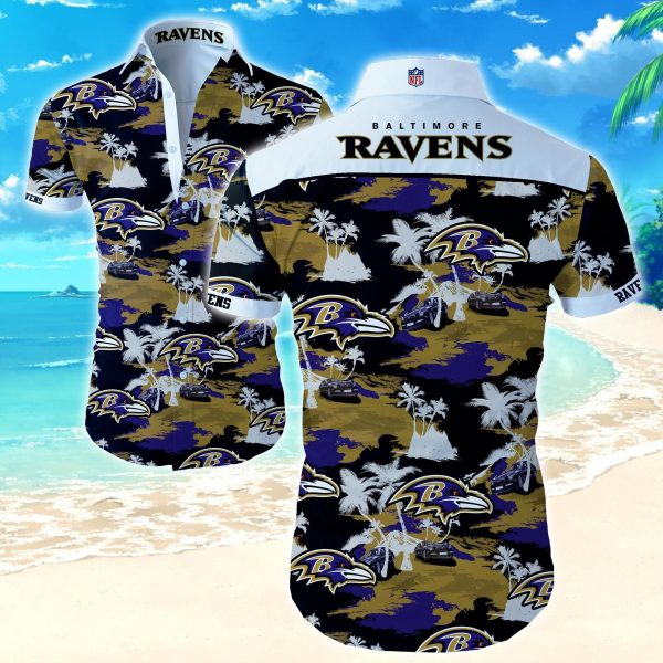 Beach Shirt Nfl Baltimore Ravens Hawaiian Shirt