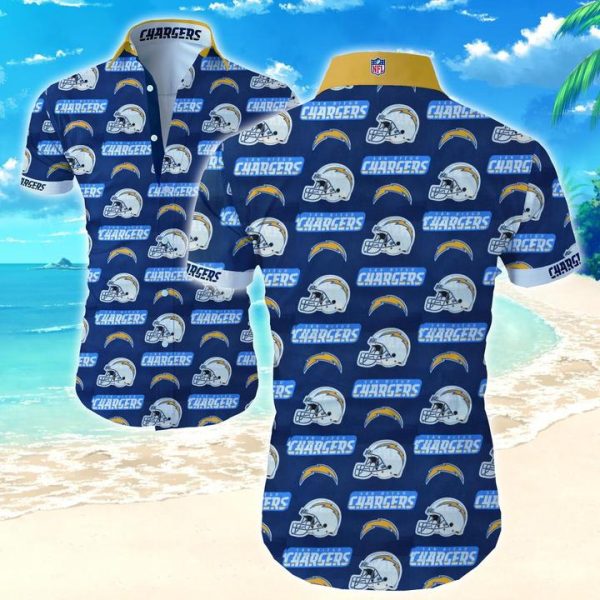 Best Los Angeles Chargers Hawaiian Aloha Shirt Limited Edition Gift