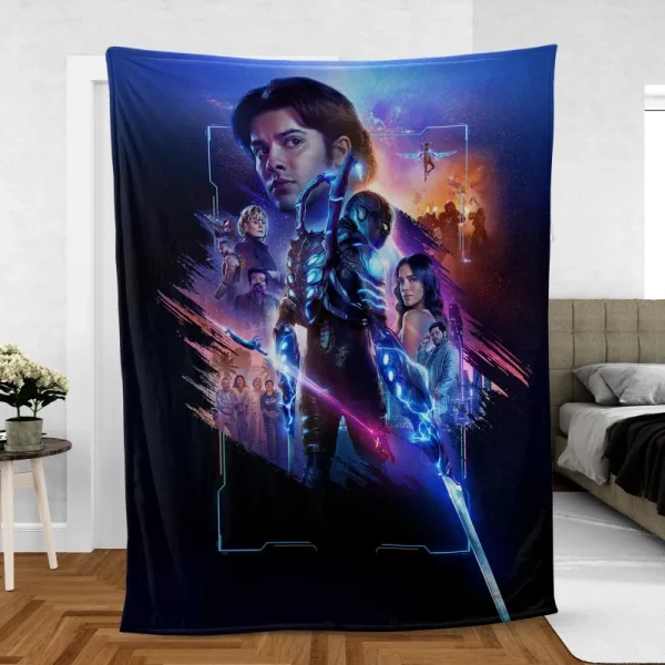 Blue Beetle Chronicles The Heros Quest Fleece Blanket