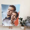 Christian Bale Matt Damon in Ford v Ferrari Film Fleece Blanket