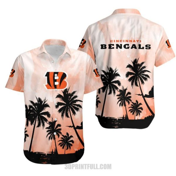 Cincinnati Bengals Coconut Trees NFL Gift For Fan Hawaiian Graphic