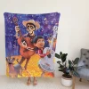 Coco Movie Dante Hector Miguel Rivera Fleece Blanket