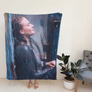 Dark Phoenix Movie Sophie Turner Jean Grey Fleece Blanket