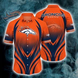 Denver Broncos NFL Hawaiian Hoodie T-Shirt Zip Hooded Sweatshirt DT3D2