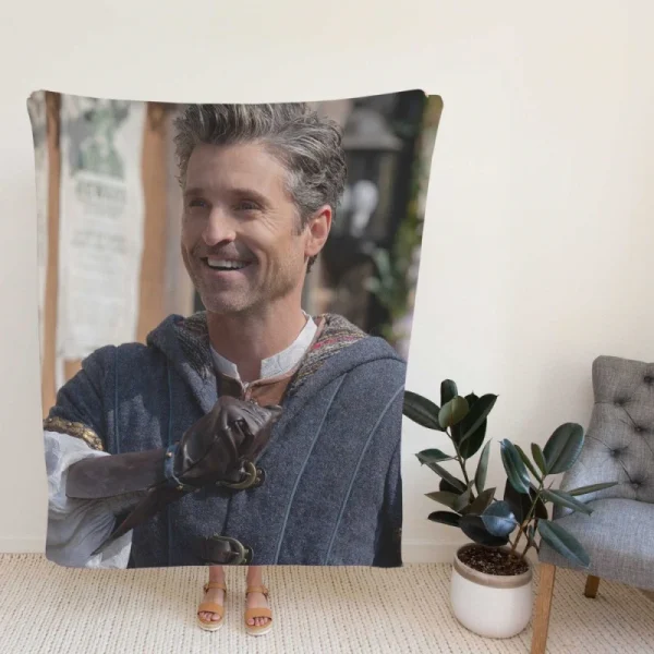 Disenchanted Movie Patrick Dempsey as Robert Philip Fleece Blanket