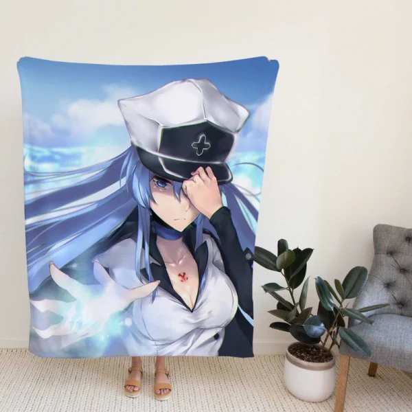 Esdeath Akame Ga Kill Japanese Fleece Blanket