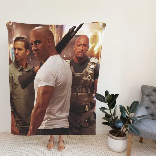 Fast & Furious 6 Movie Brian OConner Fleece Blanket