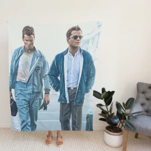 Ford v Ferrari Movie Christian Bale Matt Damon Fleece Blanket