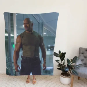 Furious 7 Movie Dwayne Johnson Fleece Blanket