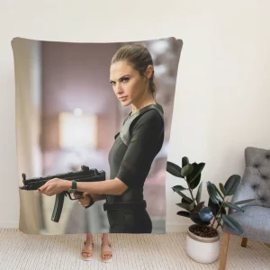 Gal Gadot Movie Keeping Up with the Joneses Fleece Blanket