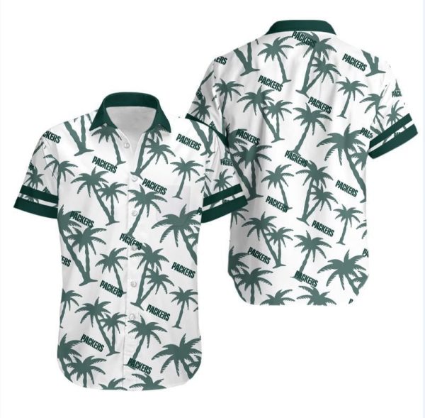 Green Bay Packers Coconut Tree NFL Gift For Fan Hawaii Shirt and Short