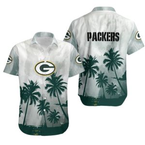 Green Bay Packers Coconut Trees NFL Gift For Fan Hawaiian Graphic Prin