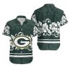 Green Bay Packers Hibiscus Flowers Hawaii Shirt and Shorts Summer Coll