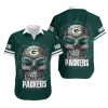 Green Bay Packers Sugar Skull NFL Gift For Fan Hawaiian Graphic Print