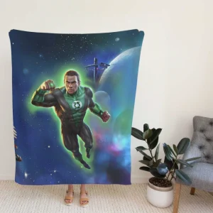 Green Lantern Beware My Power Movie John Stewart Fleece Blanket