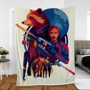 Guardians of the Galaxy Celestial Showdown Fleece Blanket