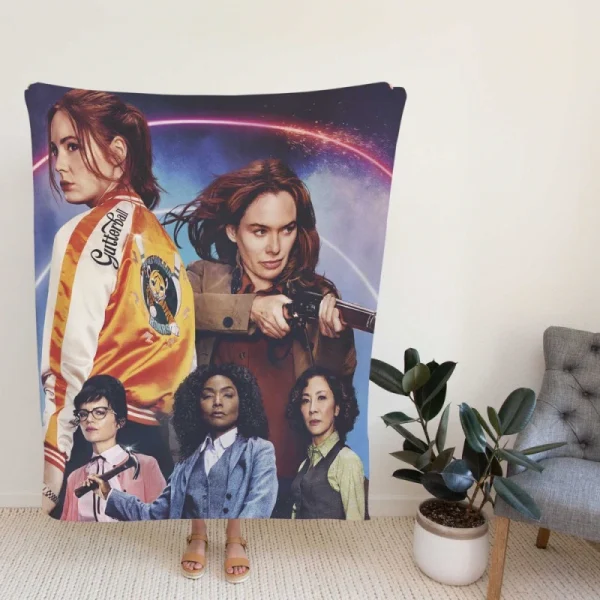 Gunpowder Milkshake Movie Karen Gillan Lena Headey Fleece Blanket