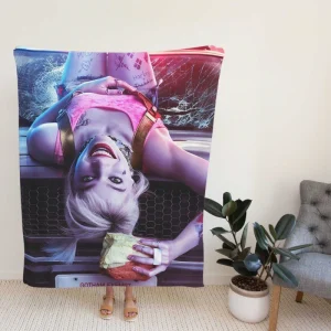 Harleen Quinzel Harley Quinn in Birds of Prey DC Movie Fleece Blanket