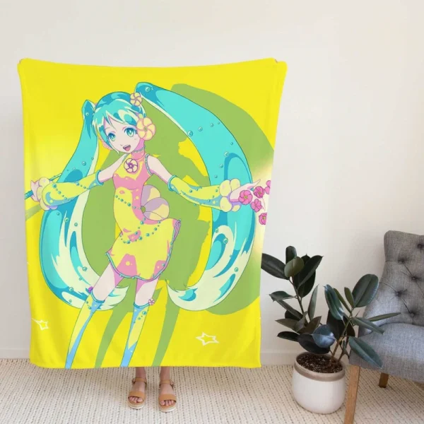 Hatsune Miku Vocaloid Japanese Anime Fleece Blanket