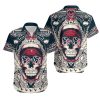 Houston Texans Skull NFL Gift For Fan Hawaii Shirt and Shorts Summer C