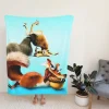 Ice Age Dawn of the Dinosaurs Movie Scrat Fleece Blanket