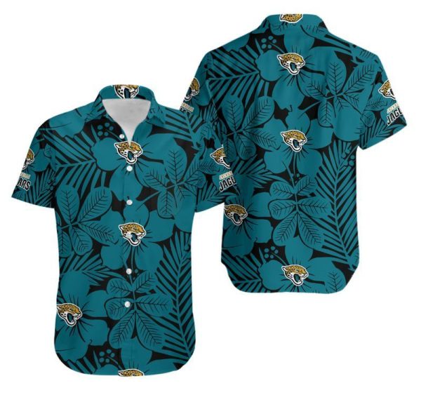 Jacksonville Jaguars Flower Hawaii Shirt and Shorts Summer Collection