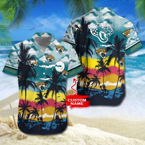 Jacksonville Jaguars NFL Gift For Fan Personalized Hawaiian Graphic Pr