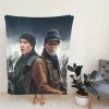 John Cusack and Samuel L Jackson in Cell Movie Fleece Blanket