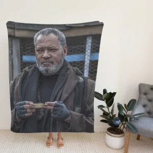 John Wick Chapter 3 Parabellum Movie Laurence Fishburne Fleece Blanket