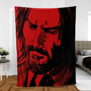 John Wick Chapter 4 Vengeance Unleashed Fleece Blanket