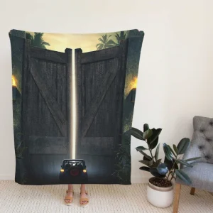 Jurassic Park Movie Fleece Blanket