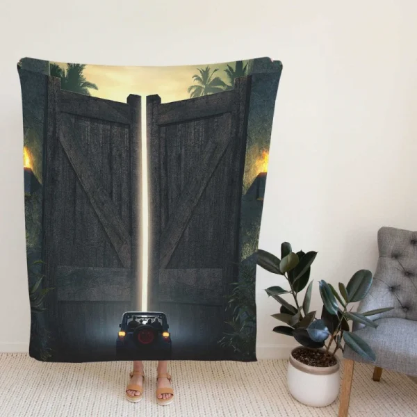 Jurassic Park Movie Fleece Blanket