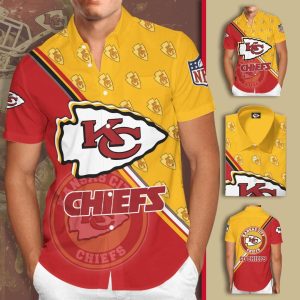 Kansas City Chiefs 4 NFL Gift For Fan Hawaiian Graphic Print Short Sle