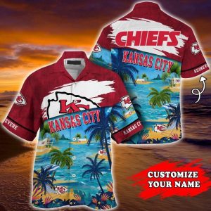 Kansas City Chiefs NFL Customized Summer Hawaiian Shirt