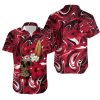 Kansas City Chiefs Skull and Hibiscus Flower NFL Gift For Fan Hawaii S