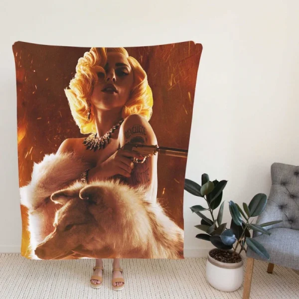 La Chameleón in Lady Gaga Machete Kills Movie Fleece Blanket