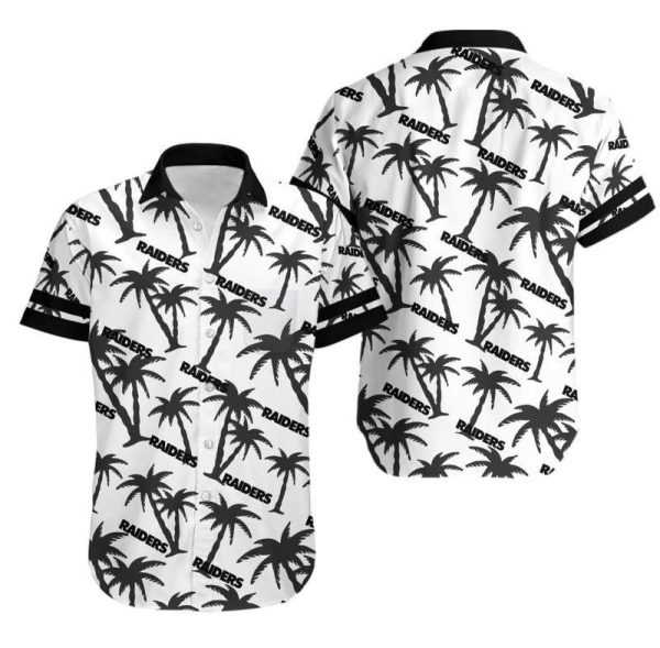 Las Vegas Raiders Coconut Tree NFL Gift For Fan Hawaii Shirt and Short