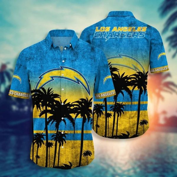 Los Angeles Chargers Blue Color LA Team NFL Limited T-shirt Hawaiian Shirt