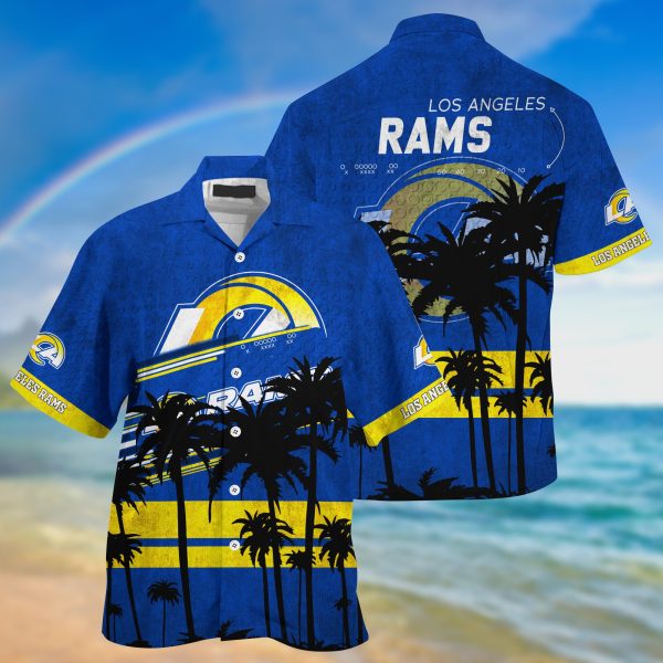 Los Angeles Rams NFL Summer Hawaiian Shirt And Shorts