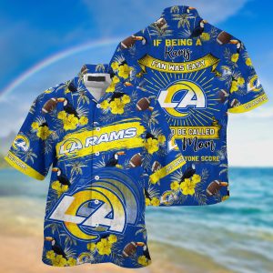 Los Angeles Rams NFL Summer Hawaiian Shirt And Shorts Sporty Mom Lets Everyone Score