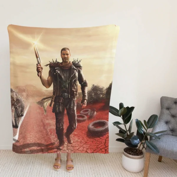 Mad Max Movie Post Apocalyptic Fleece Blanket