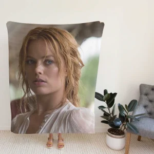 Margot Robbie in The Legend of Tarzan Movie Fleece Blanket